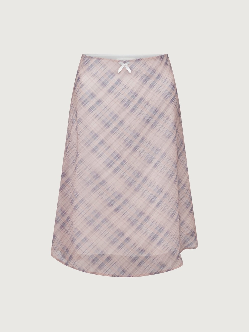 OAK + FORT Pink Plaid Slip Skirt 🌷